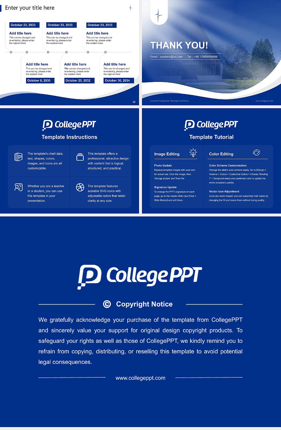 Louisville Presbyterian Theological Seminary Lecture Sharing and Networking Event PPT Template4:3 ratio PPT effect preview image4