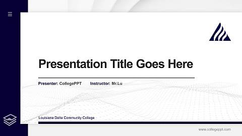 Louisiana Delta Community College Thesis Proposal/Graduation Defense PPT Template
