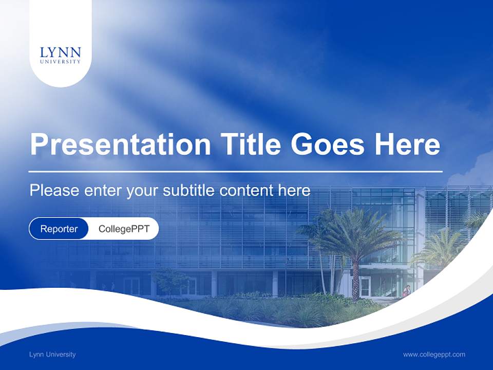 Lynn University Lecture Sharing and Networking Event PPT Template4:3 ratio PPT effect preview image4