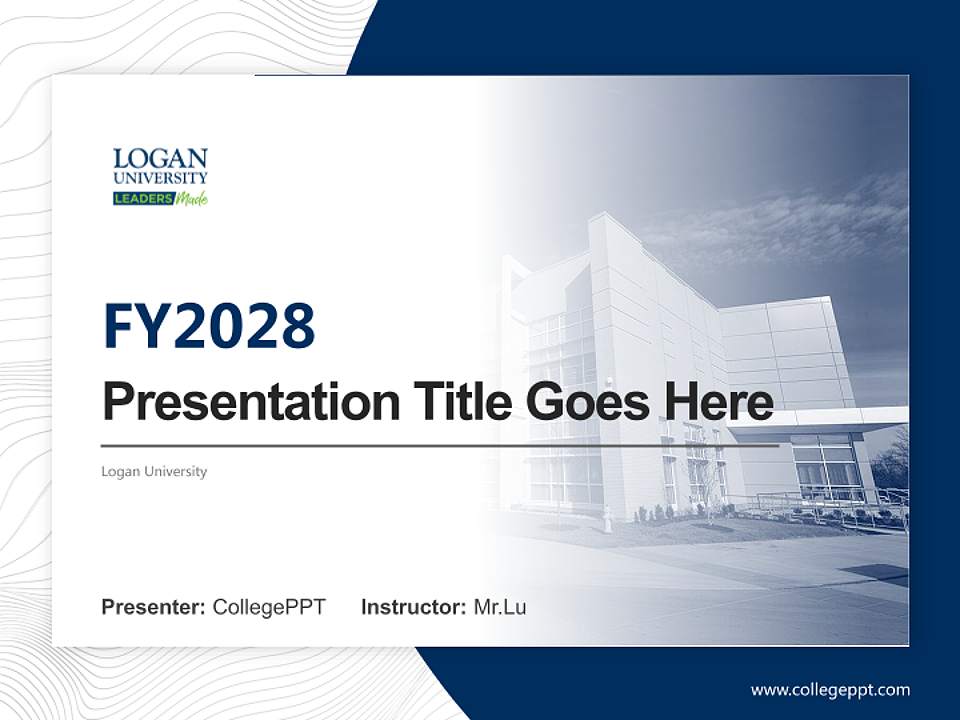 Logan University Academic Presentation/Research Findings Report PPT Template4:3 ratio PPT effect preview image5