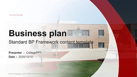Little Priest Tribal College Competition/Entrepreneurship Contest PPT Template