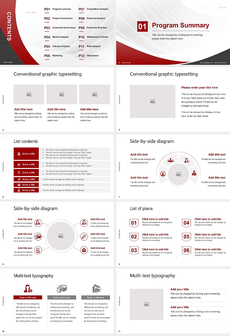 Little Priest Tribal College Competition/Entrepreneurship Contest PPT Template16:9 ratio PPT effect preview image2