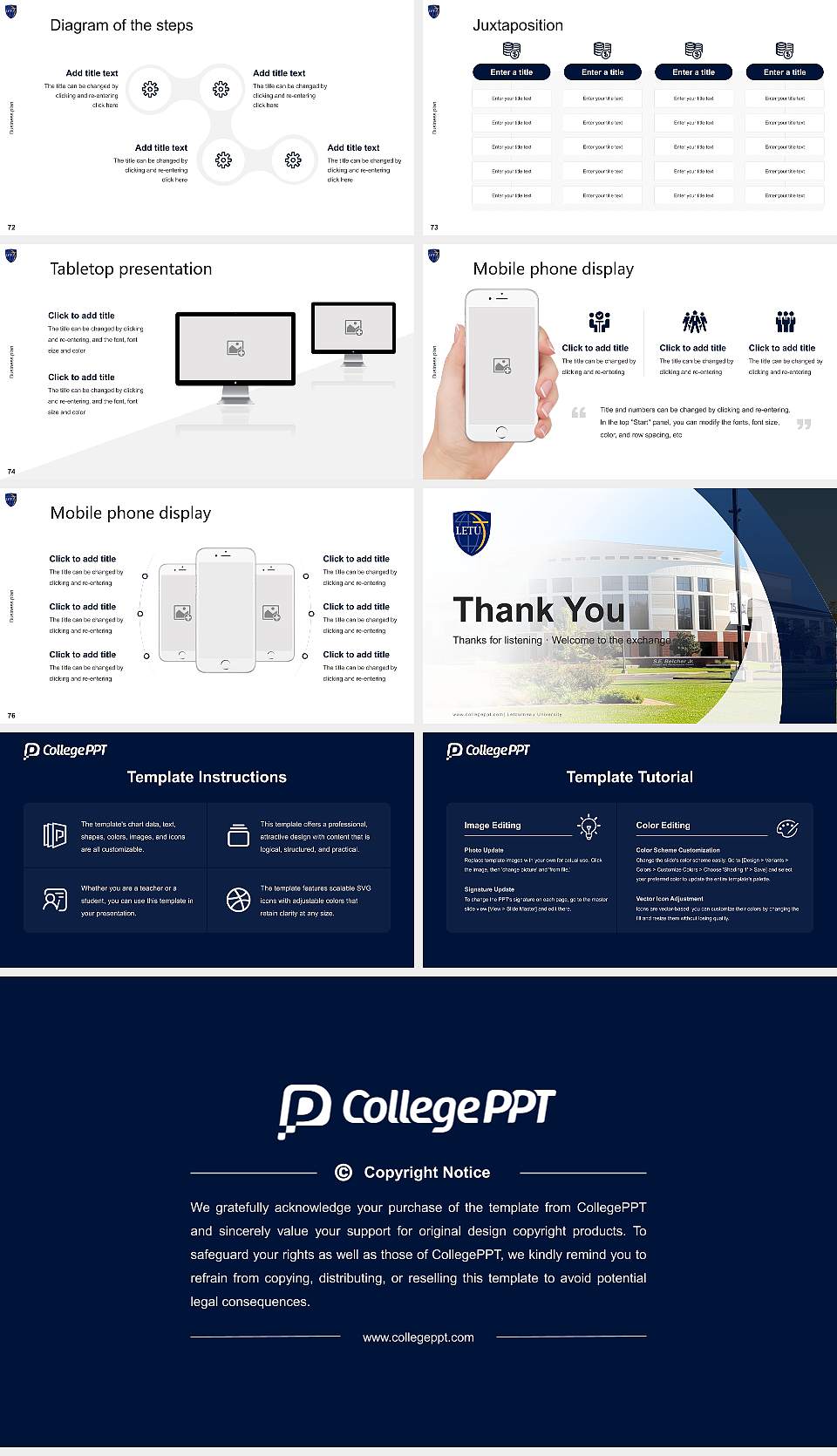 Letourneau University Competition/Entrepreneurship Contest PPT Template16:9 ratio PPT effect preview image9