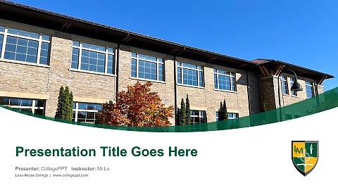 Lees-Mcrae College Course/Courseware Creation PPT Template