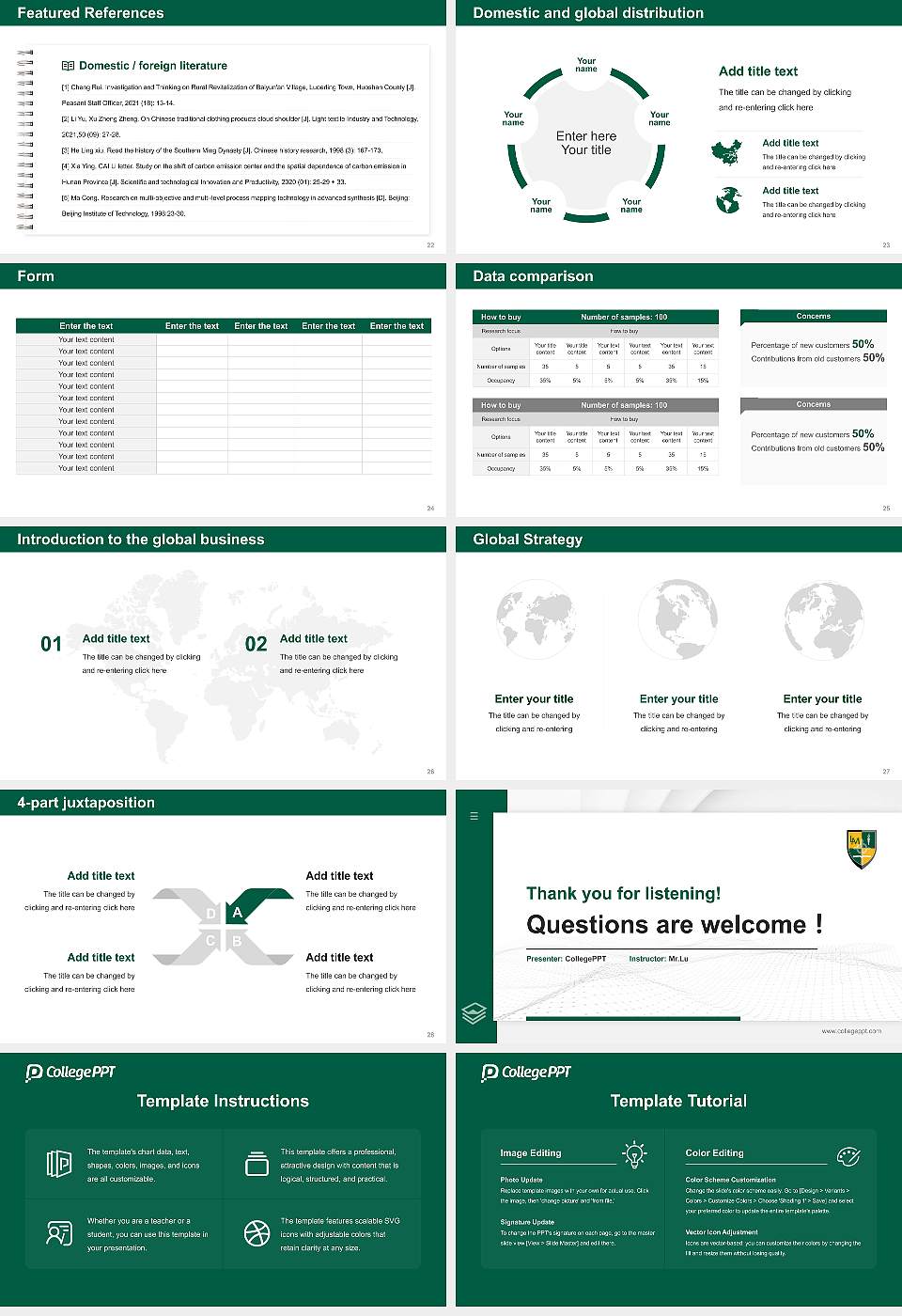 Lees-Mcrae College Thesis Proposal/Graduation Defense PPT Template16:9 ratio PPT effect preview image4