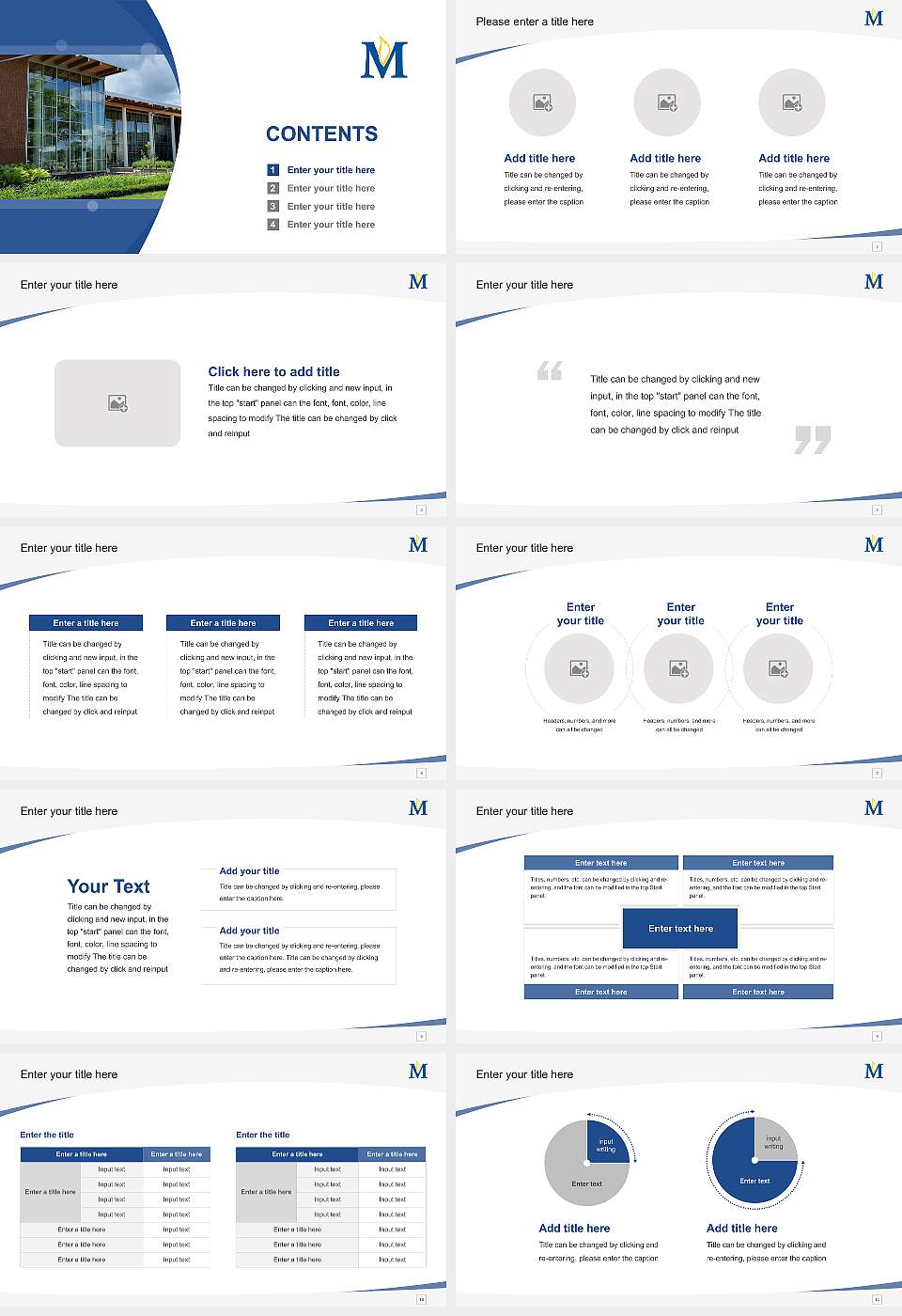 Madonna University Course/Courseware Creation PPT Template16:9 ratio PPT effect preview image2