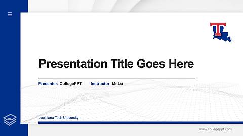 Louisiana Tech University Thesis Proposal/Graduation Defense PPT Template