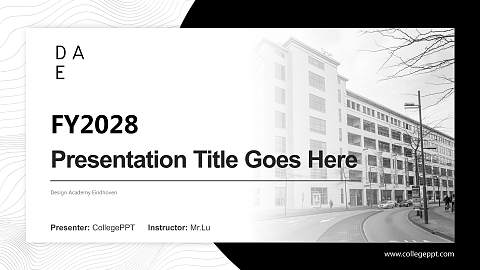 Design Academy Eindhoven Academic Presentation/Research Findings Report PPT Template