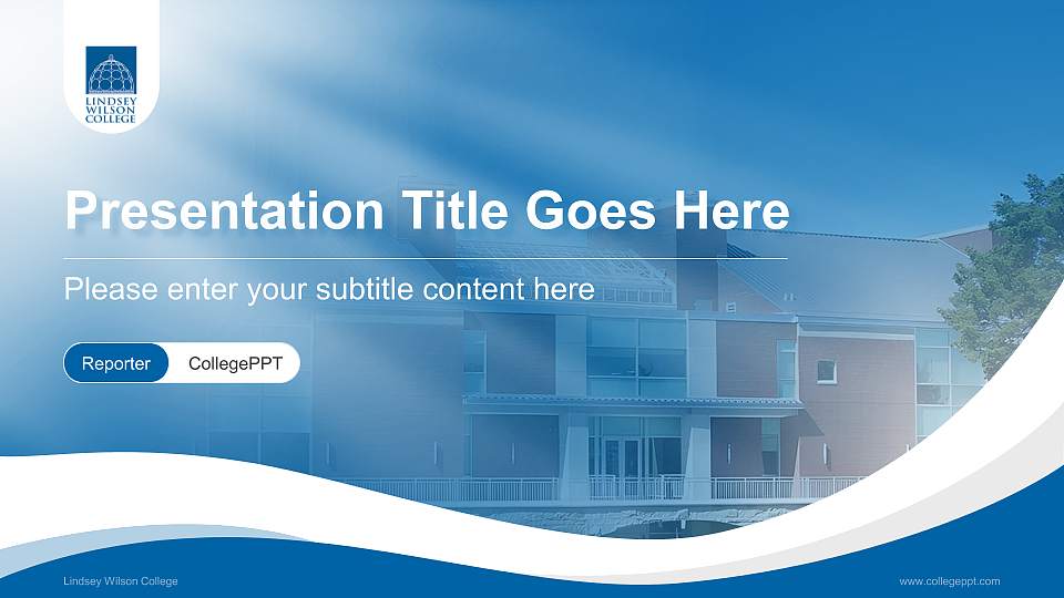 Lindsey Wilson College Lecture Sharing and Networking Event PPT Template16:9 ratio PPT effect preview image