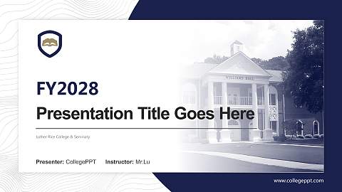 Luther Rice College & Seminary Academic Presentation/Research Findings Report PPT Template