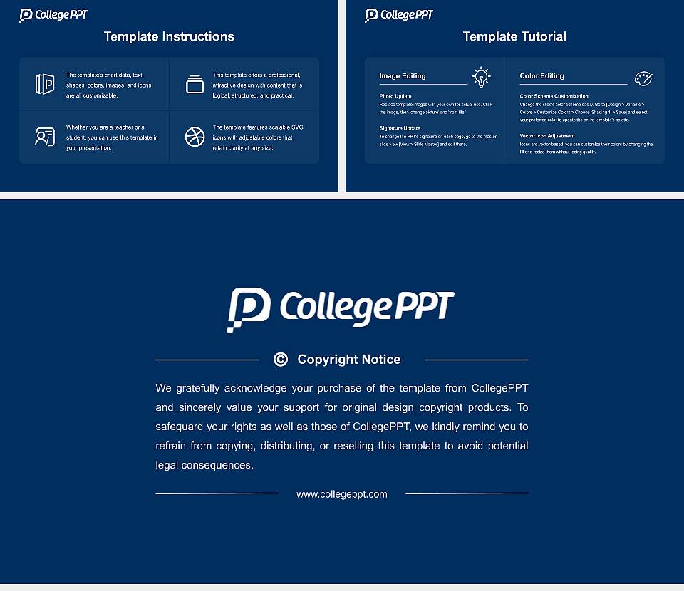 Logan University Course/Courseware Creation PPT Template16:9 ratio PPT effect preview image5