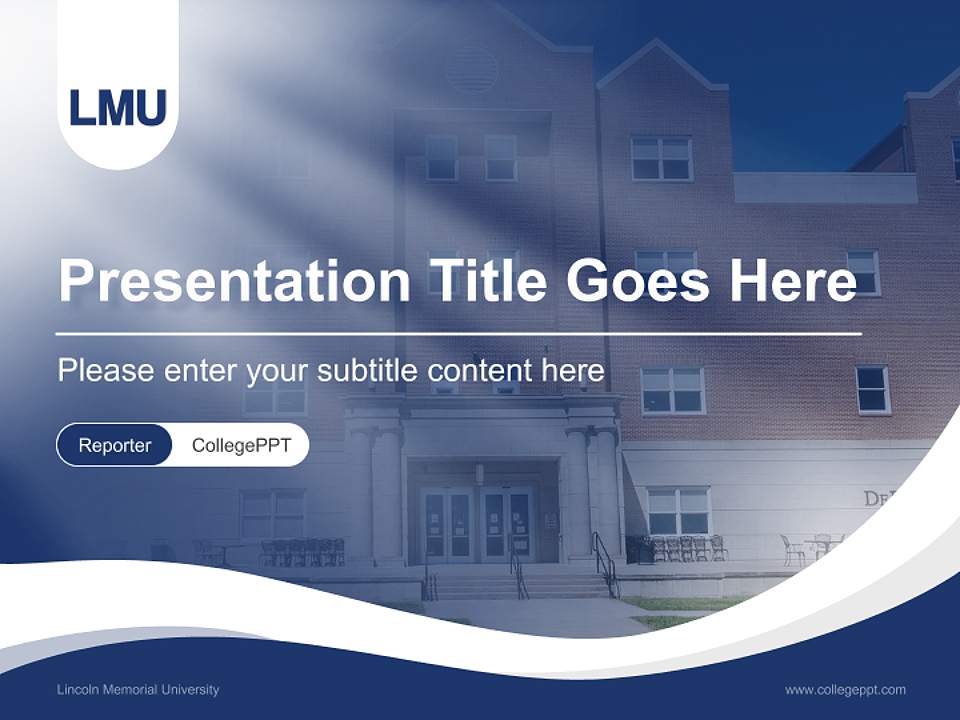 Lincoln Memorial University Lecture Sharing and Networking Event PPT Template4:3 ratio PPT effect preview image4