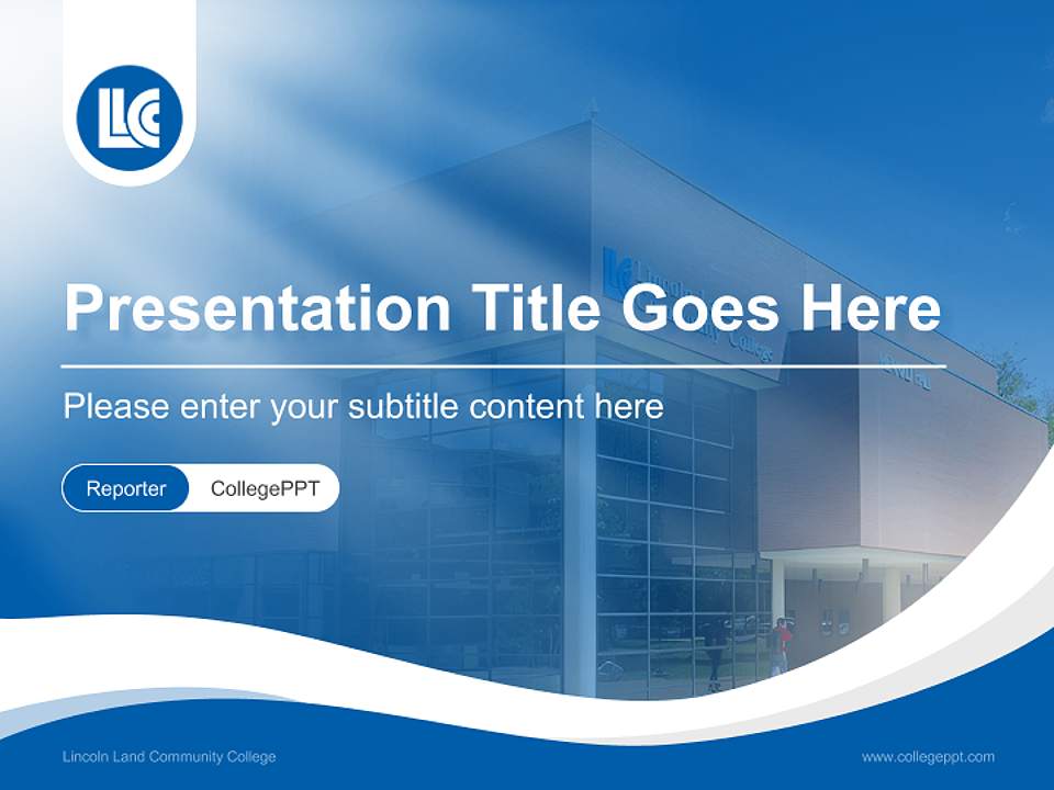 Lincoln Land Community College Lecture Sharing and Networking Event PPT Template4:3 ratio PPT effect preview image4