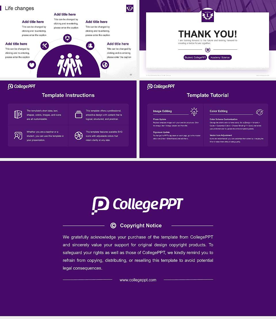 Linfield University-Mcminnville Campus National Scholarship Defense PPT Template16:9 ratio PPT effect preview image4