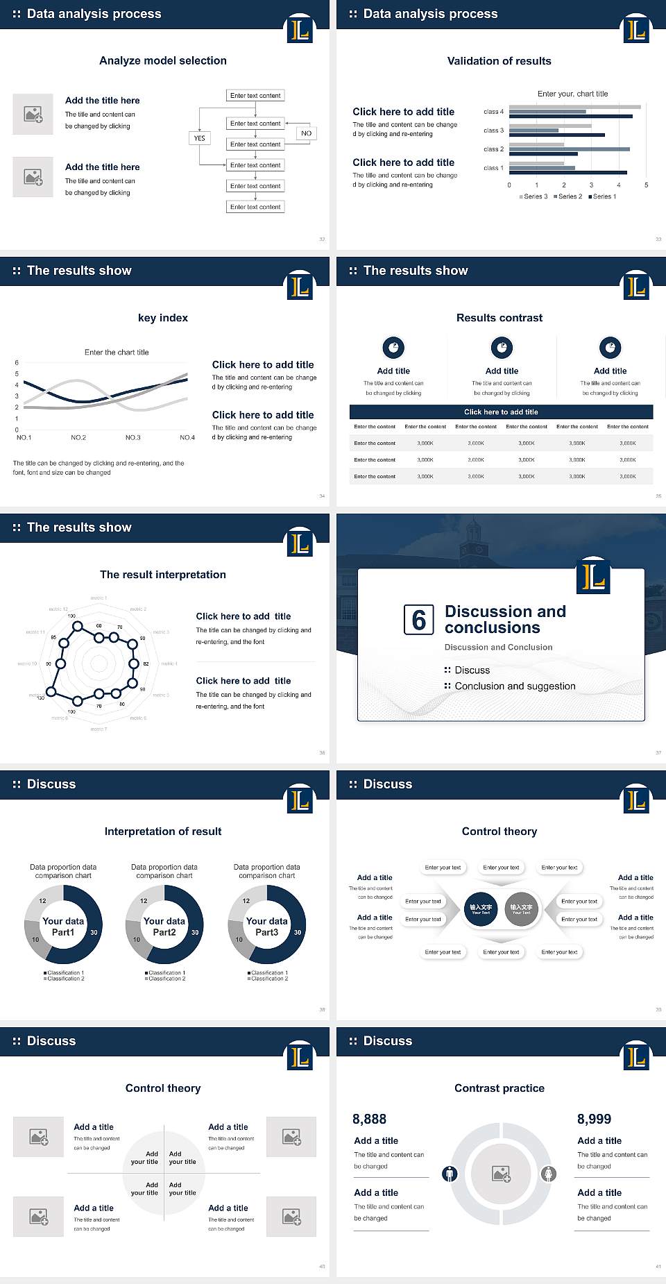 Lycoming College Graduation Thesis Defense PPT Template4:3 ratio PPT effect preview image5