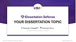 Louisiana State University-Shreveport Pertahanan Tesis Templat PPT
