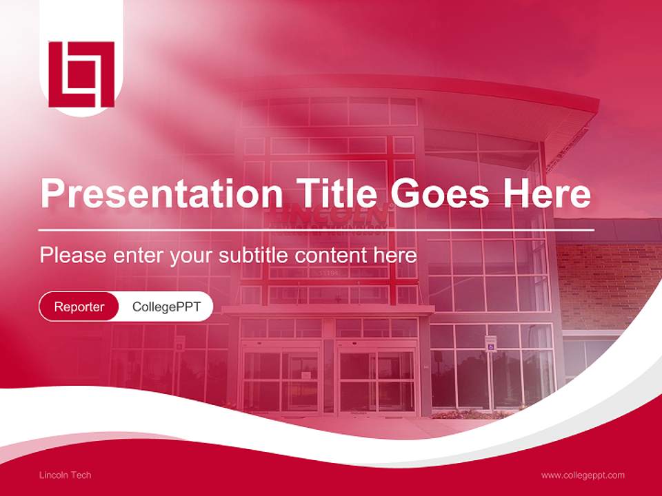 Lincoln Tech Lecture Sharing and Networking Event PPT Template4:3 ratio PPT effect preview image4