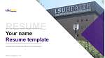 Louisiana State University Health Sciences Center-Shreveport CV PPT-sjabloon
