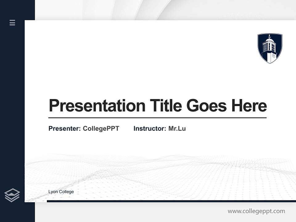 Lyon College Thesis Proposal/Graduation Defense PPT Template4:3 ratio PPT effect preview image5