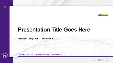 Louisiana State University Health Sciences Center-New Orleans Thesis Proposal/Graduation Defense PPT Template