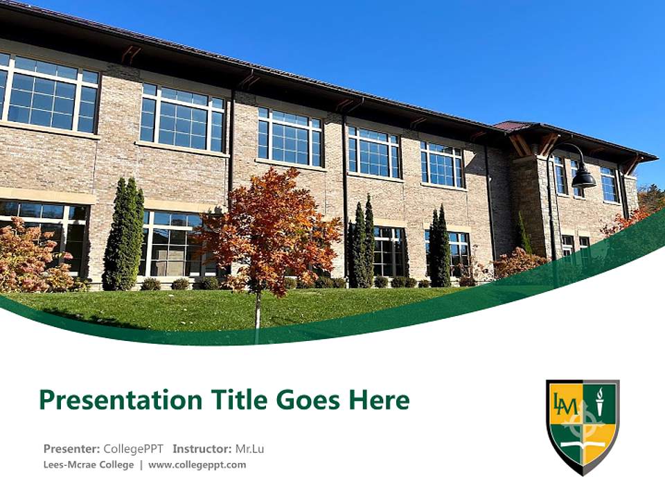 Lees-Mcrae College Course/Courseware Creation PPT Template4:3 ratio PPT effect preview image5