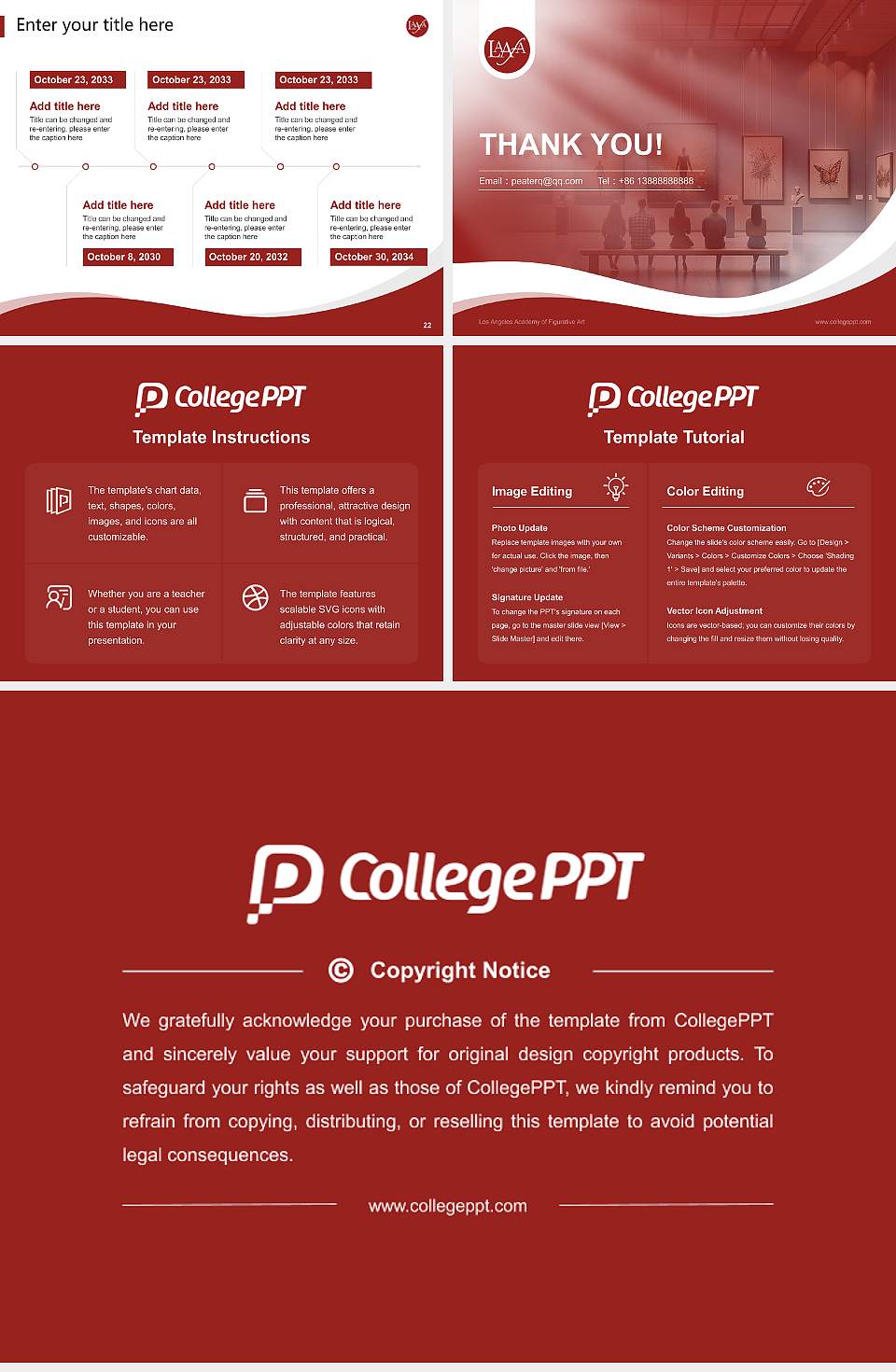 Los Angeles Academy of Figurative Art Lecture Sharing and Networking Event PPT Template4:3 ratio PPT effect preview image4