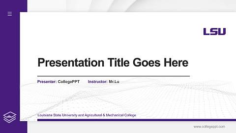 Louisiana State University and Agricultural & Mechanical College Thesis Proposal/Graduation Defense PPT Template