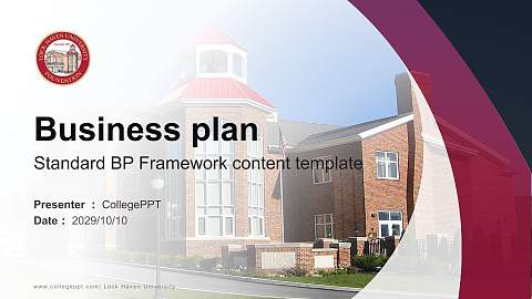 Lock Haven University Competition/Entrepreneurship Contest PPT Template