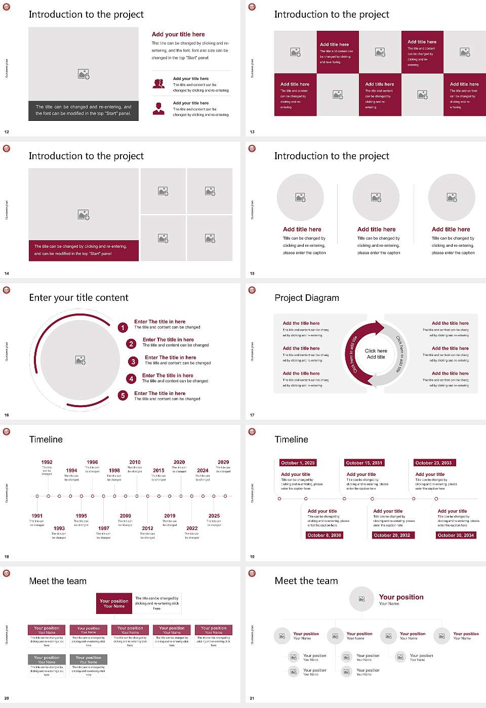 Lock Haven University Competition/Entrepreneurship Contest PPT Template16:9 ratio PPT effect preview image3