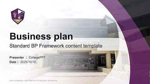 Marshall B Ketchum University Competition/Entrepreneurship Contest PPT Template