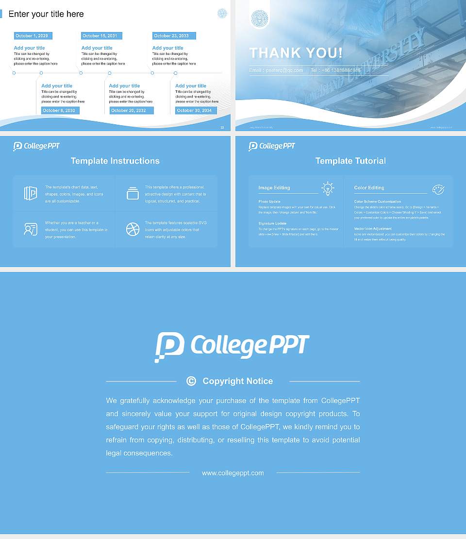 Long Island University Lecture Sharing and Networking Event PPT Template16:9 ratio PPT effect preview image4