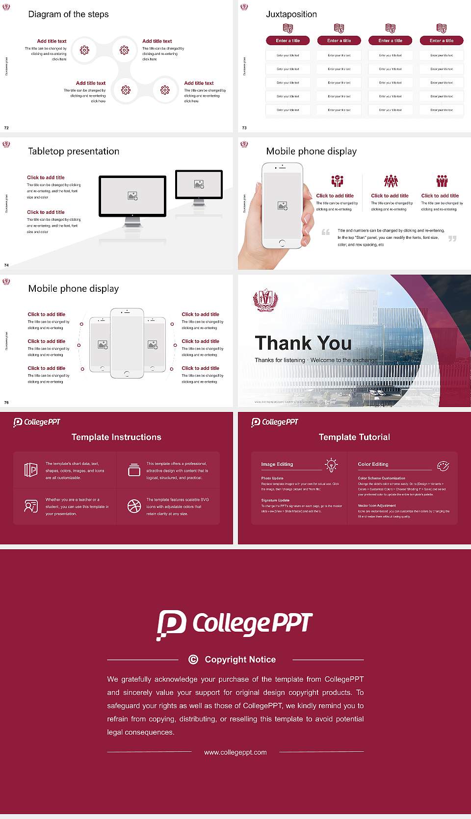 Loma Linda University Competition/Entrepreneurship Contest PPT Template16:9 ratio PPT effect preview image9