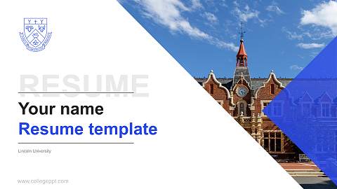 Lincoln University Resume PPT Template