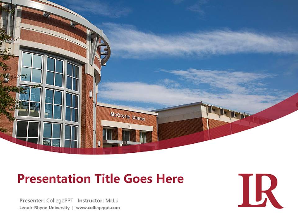 Lenoir-Rhyne University Course/Courseware Creation PPT Template4:3 ratio PPT effect preview image5
