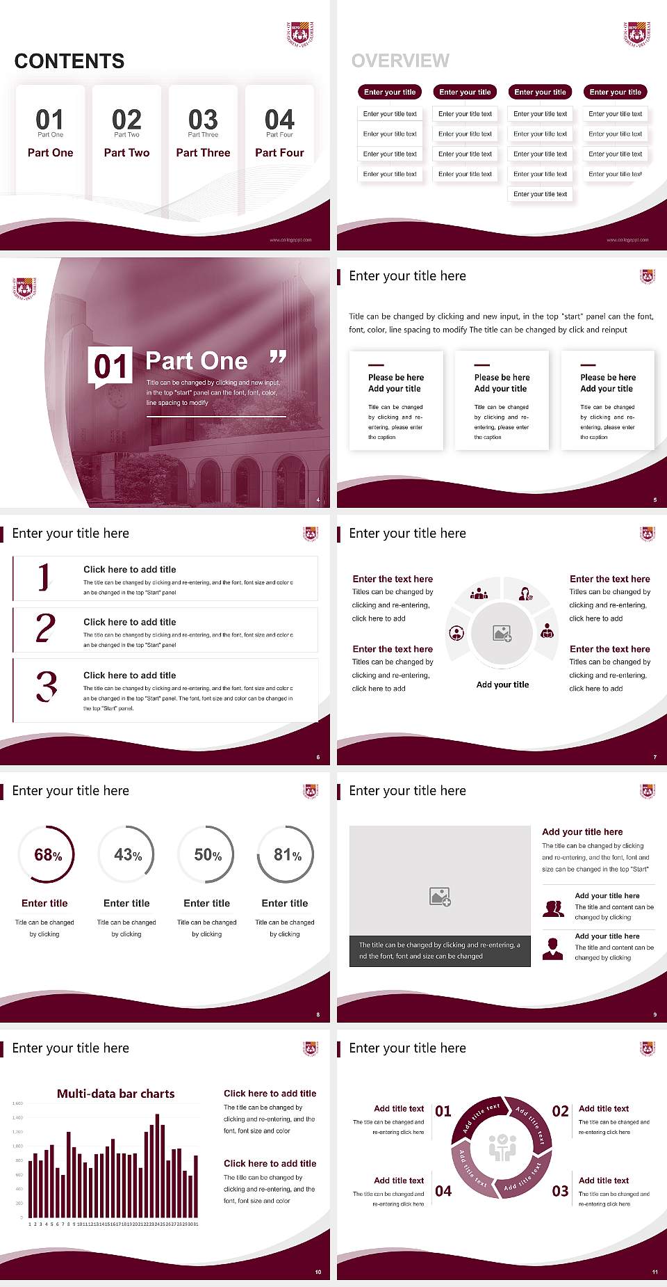 Loyola University Chicago Lecture Sharing and Networking Event PPT Template4:3 ratio PPT effect preview image2