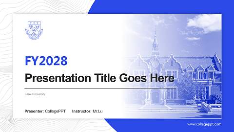 Lincoln University Academic Presentation/Research Findings Report PPT Template