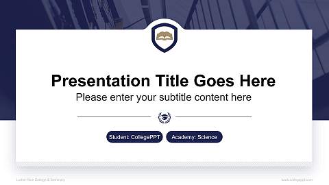 Luther Rice College & Seminary National Scholarship Defense PPT Template