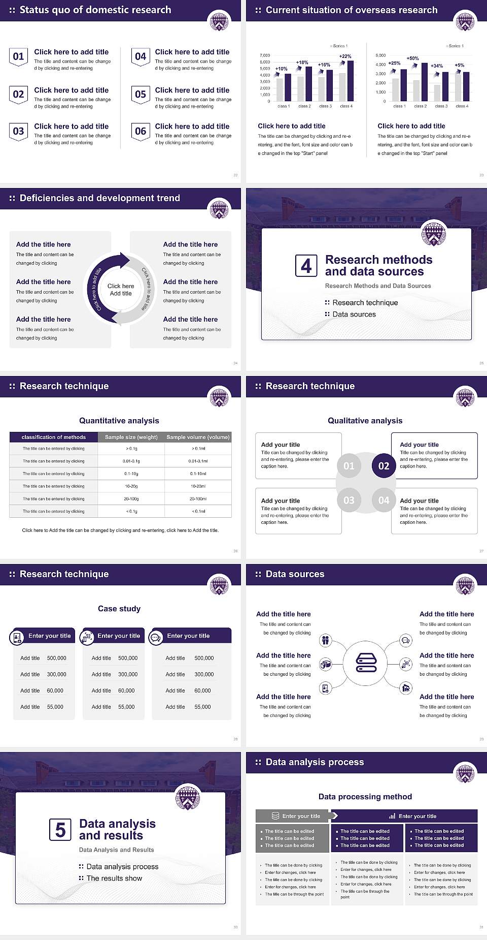 Loras College Graduation Thesis Defense PPT Template4:3 ratio PPT effect preview image4