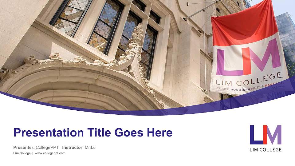 Lim College Course/Courseware Creation PPT Template16:9 ratio PPT effect preview image