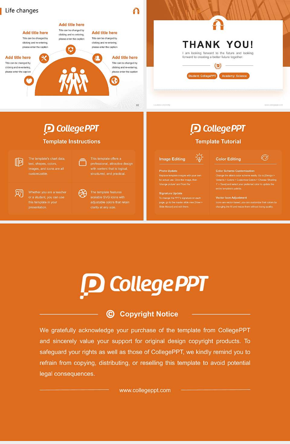 Lourdes University National Scholarship Defense PPT Template4:3 ratio PPT effect preview image4