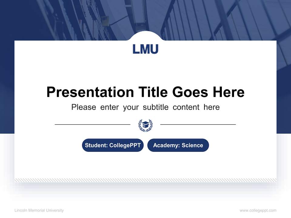 Lincoln Memorial University National Scholarship Defense PPT Template4:3 ratio PPT effect preview image4