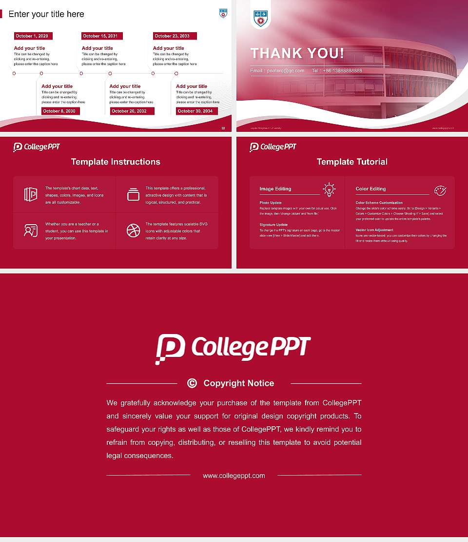 Loyola Marymount University Lecture Sharing and Networking Event PPT Template16:9 ratio PPT effect preview image4