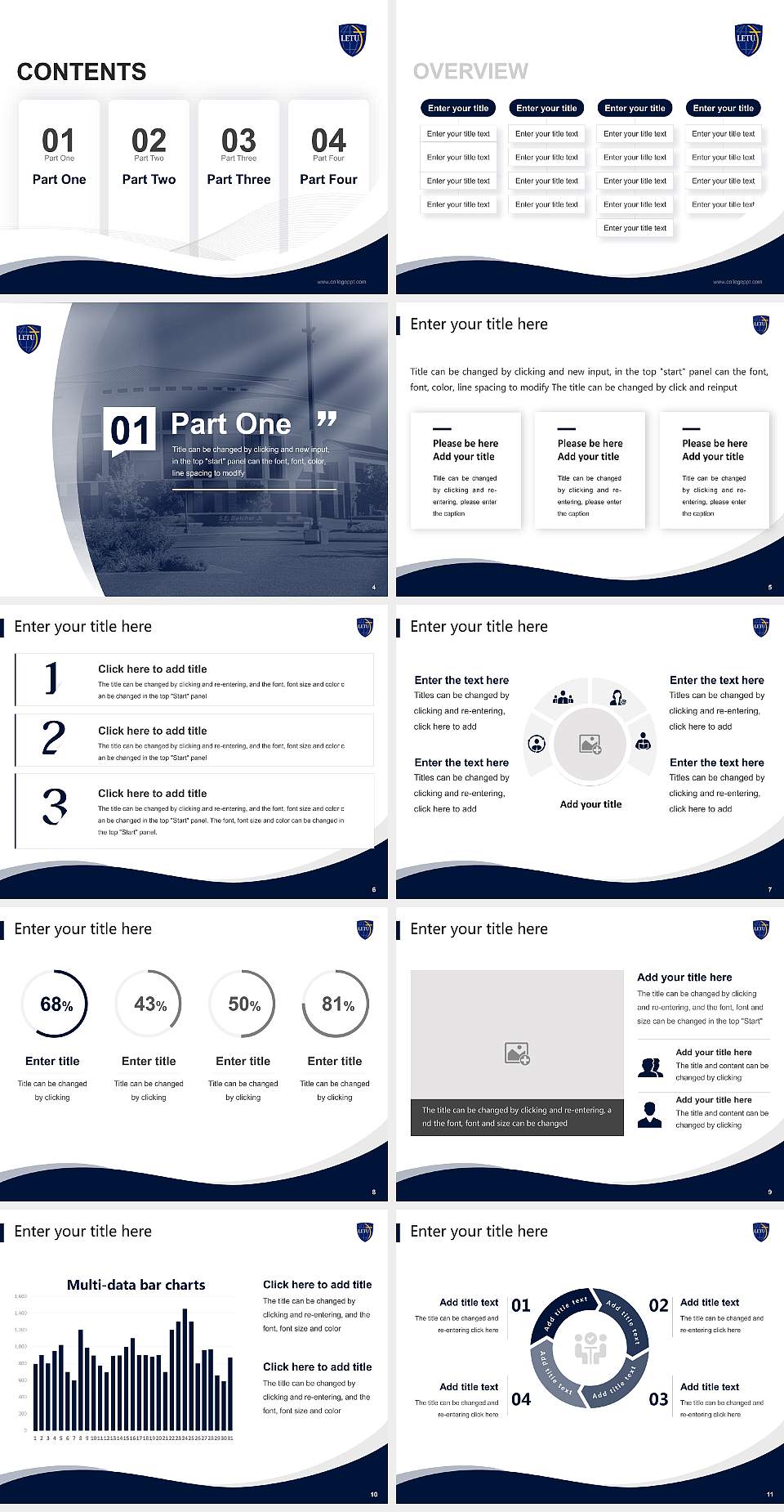 Letourneau University Lecture Sharing and Networking Event PPT Template4:3 ratio PPT effect preview image2
