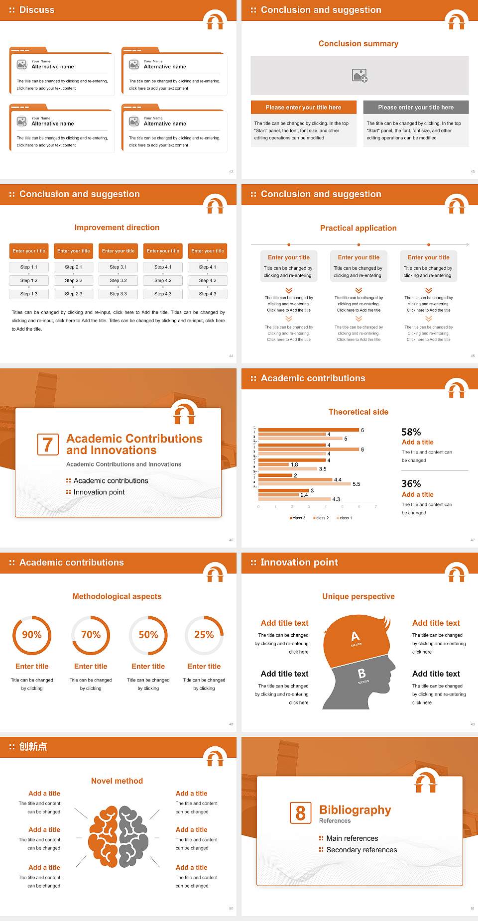 Lourdes University Graduation Thesis Defense PPT Template4:3 ratio PPT effect preview image6
