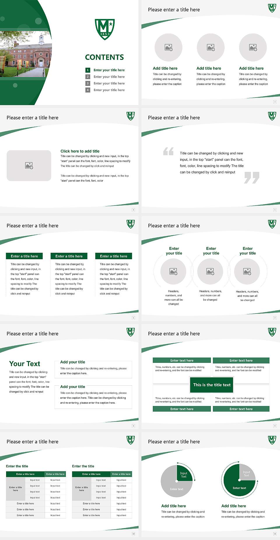 Manhattan College Course/Courseware Creation PPT Template4:3 ratio PPT effect preview image2