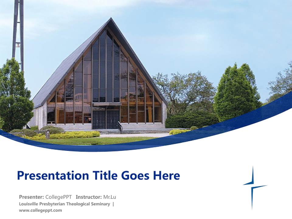 Louisville Presbyterian Theological Seminary Course/Courseware Creation PPT Template4:3 ratio PPT effect preview image5