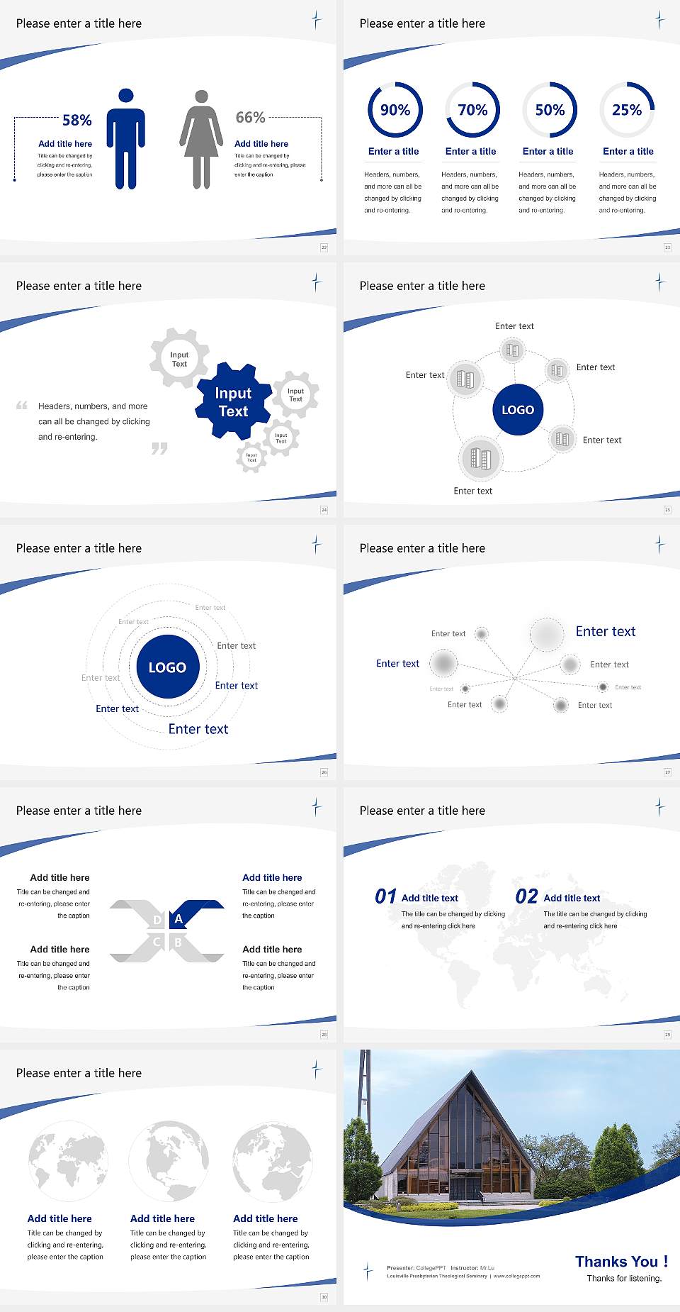 Louisville Presbyterian Theological Seminary Course/Courseware Creation PPT Template4:3 ratio PPT effect preview image4