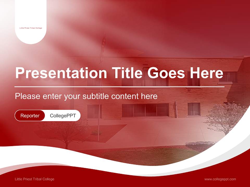 Little Priest Tribal College Lecture Sharing and Networking Event PPT Template4:3 ratio PPT effect preview image4