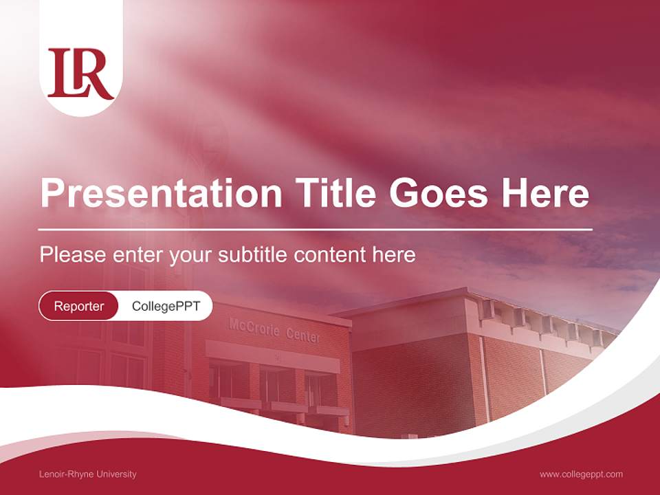 Lenoir-Rhyne University Lecture Sharing and Networking Event PPT Template4:3 ratio PPT effect preview image4