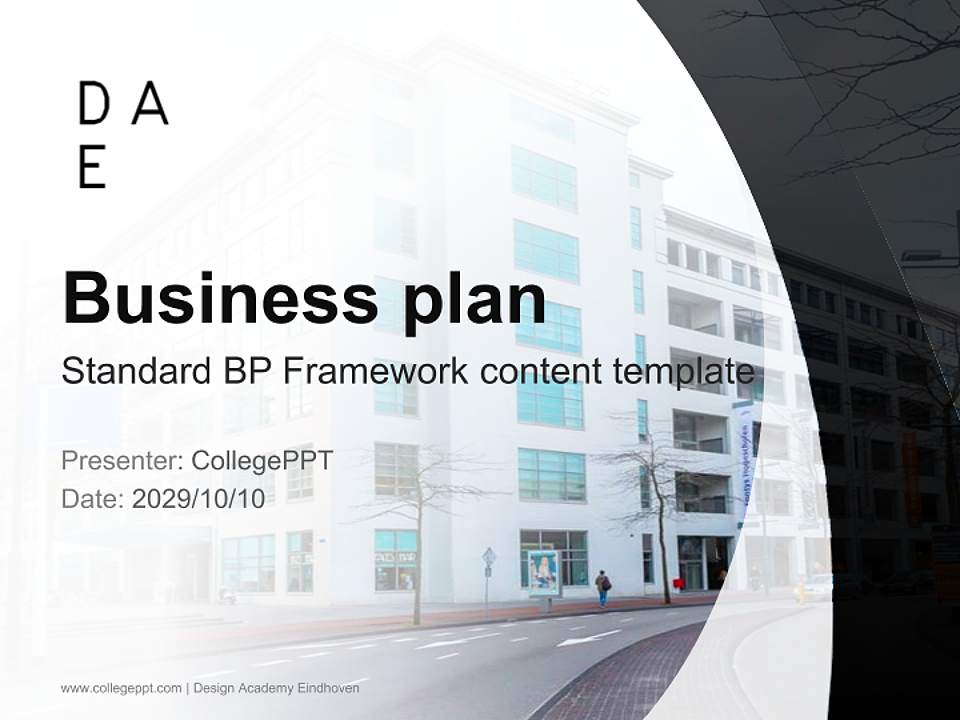 Design Academy Eindhoven Competition/Entrepreneurship Contest PPT Template4:3 ratio PPT effect preview image9